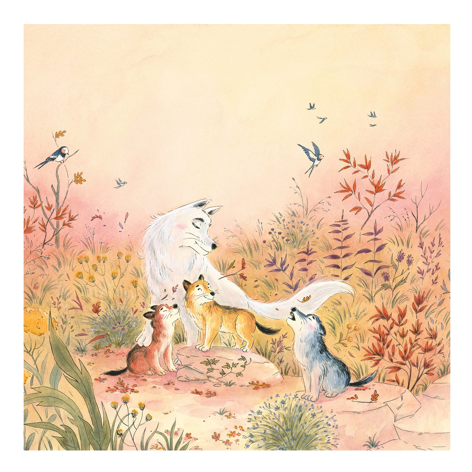 Les 4 saisons – Tirage d’art signé – Illustration de Barbara Brun