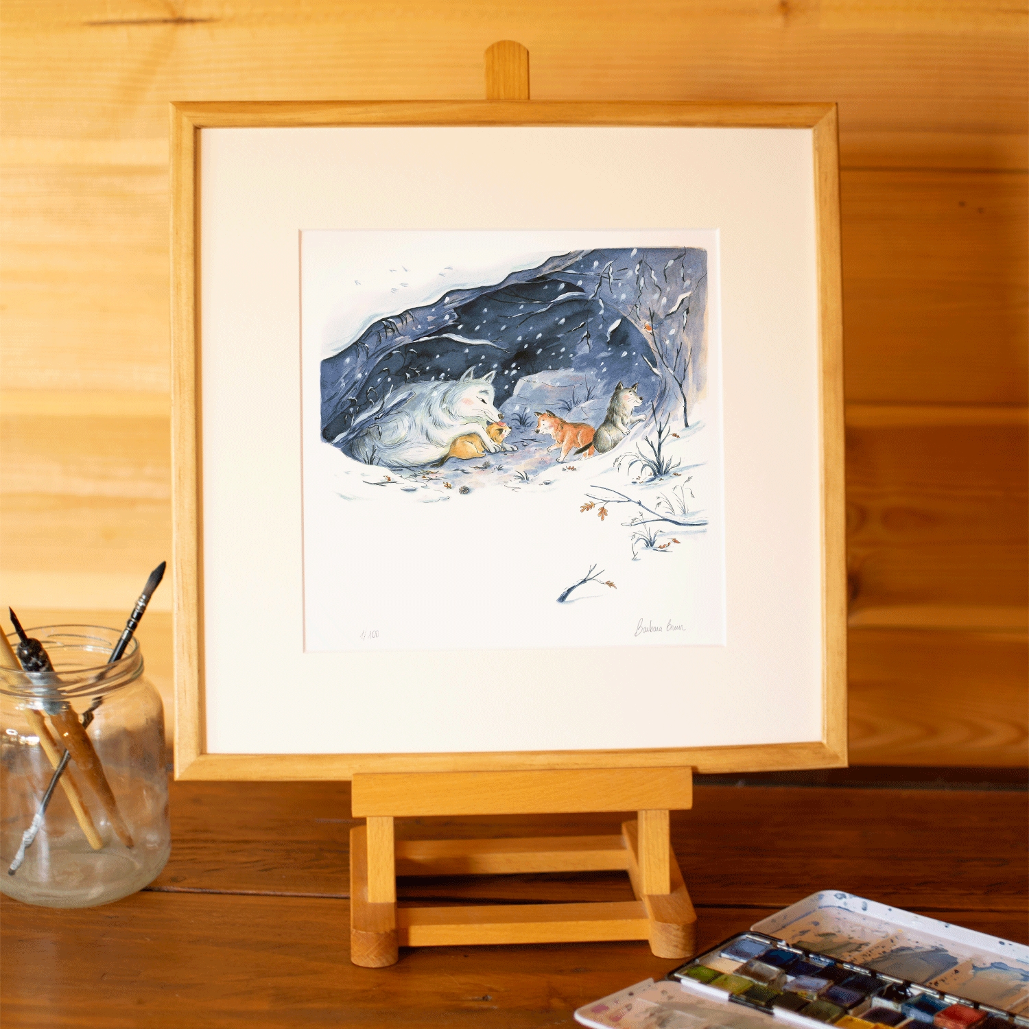 Neige – Tirage d’art signé – Illustration de Barbara Brun