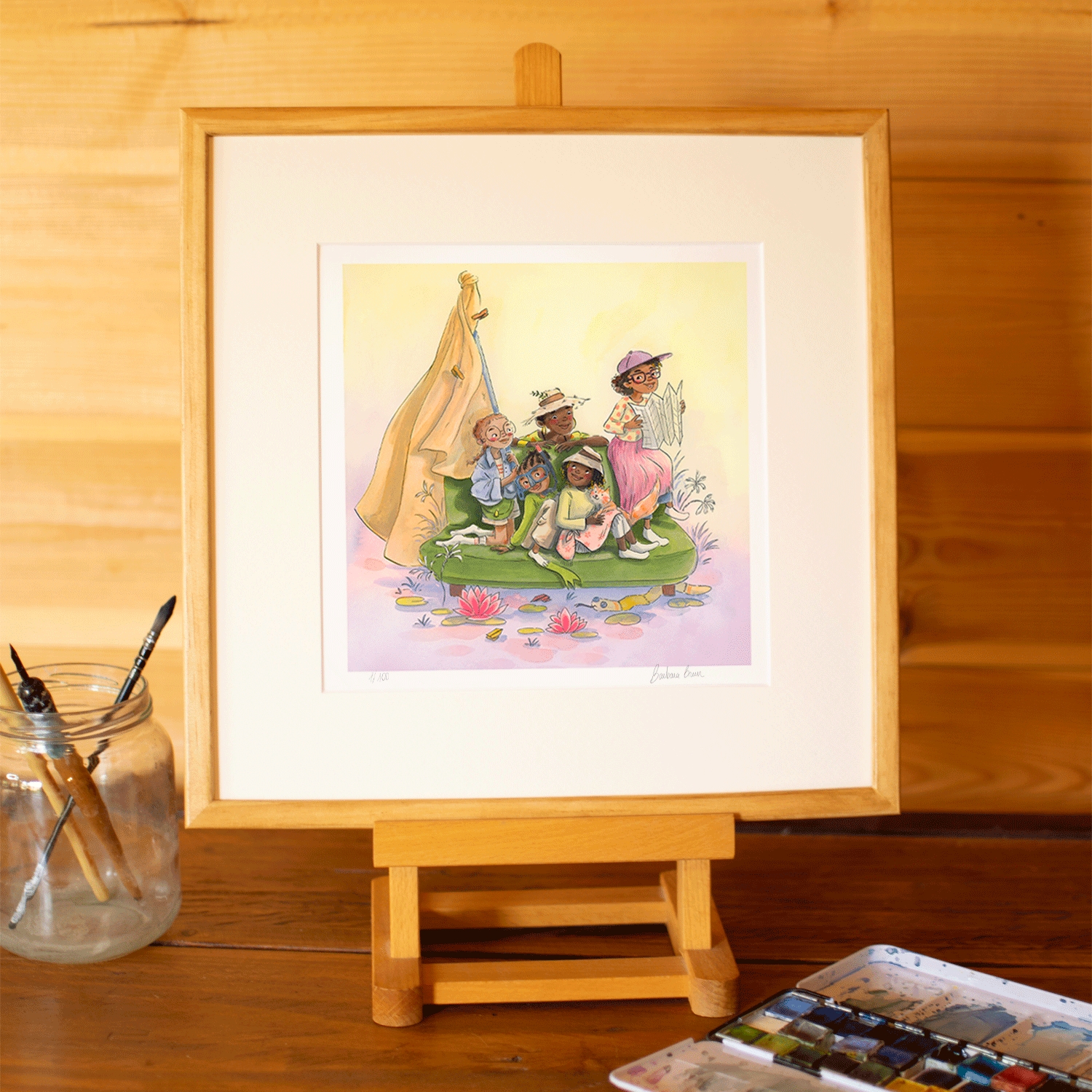 Soleil – Tirage d’art signé – Illustration de Barbara Brun