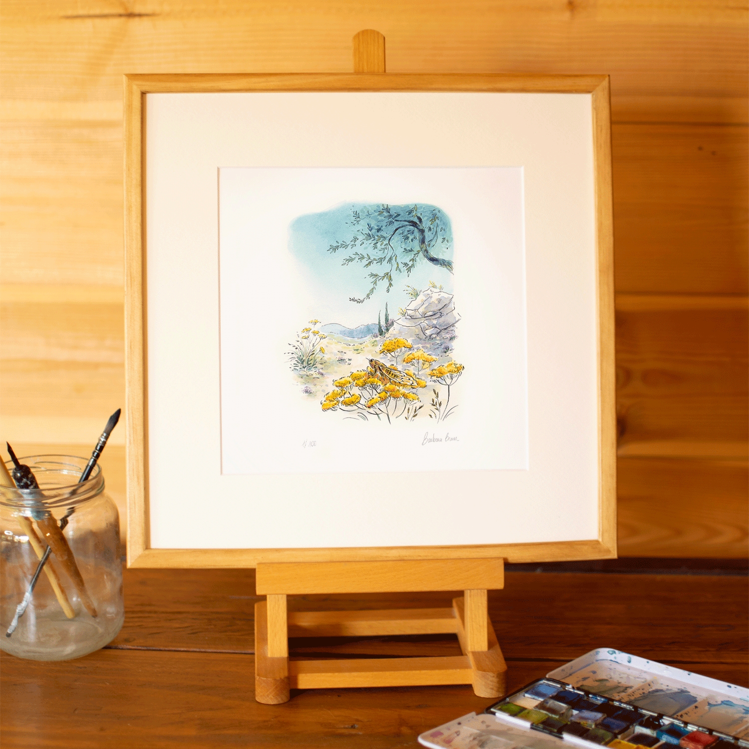 La cigale – Tirage d’art signé – Barbara Brun x Marcel Pagnol